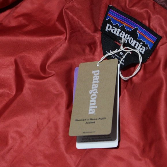 NEW! PATAGONIA Women’s Nano Puff Jacket  Full-Zip Insulated—Sequoia Red - Picture 11 of 11